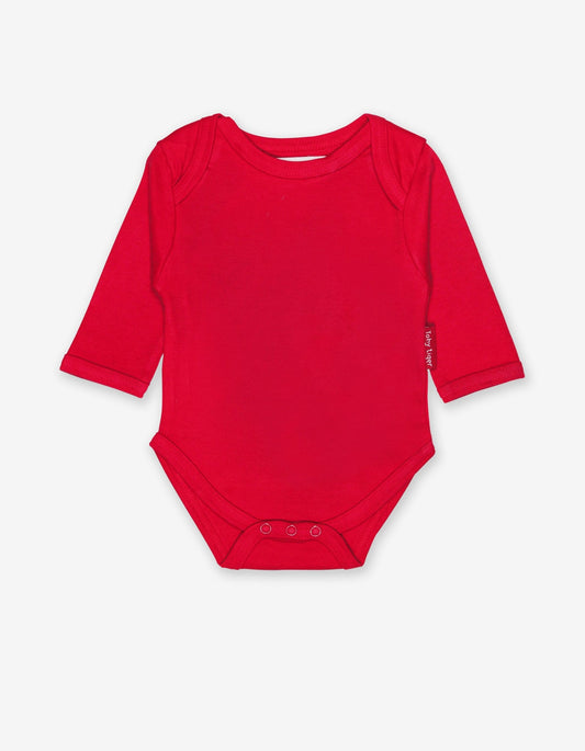Red Long Sleeve Baby Body