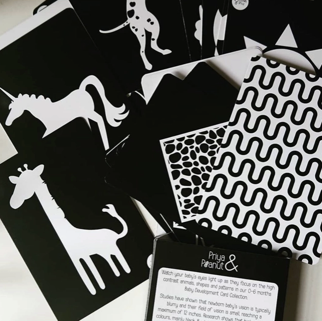 Black and White Sensory Flash Cards