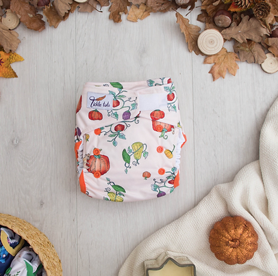 Tickle Tots All In Two Nappy - Pumpkins