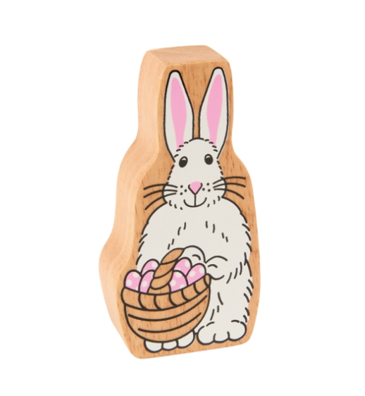 Natural White and Pink Easter Bunny