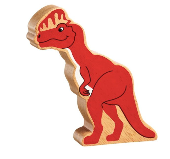 Natural Red Dilophosaurus