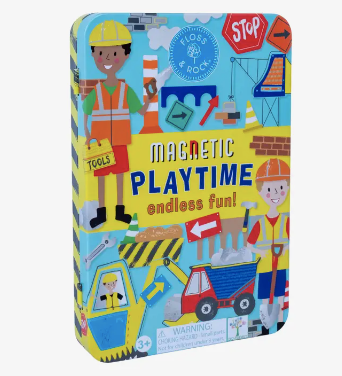 Construction Magnetic Play Tin