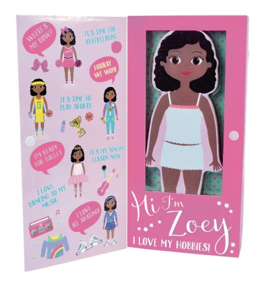 Wooden Magnetic Dress Up Doll - Zoey