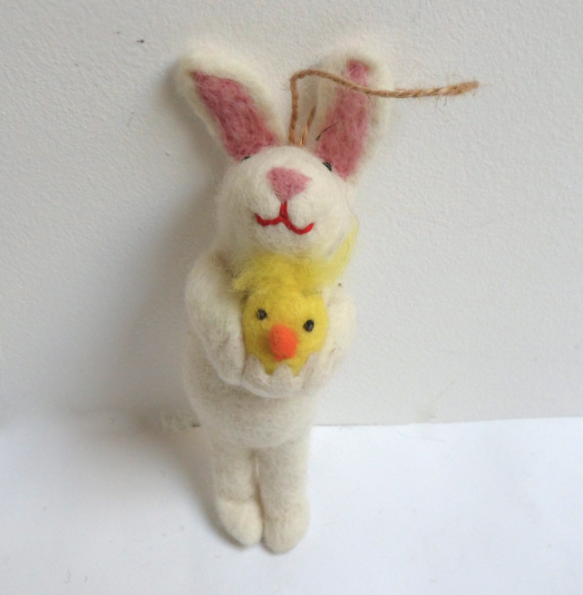 Rabbit Decoration with Chick