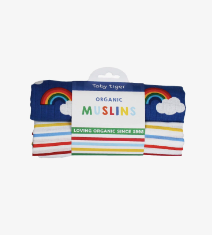 Rainbow Sleepsuit and Muslins set