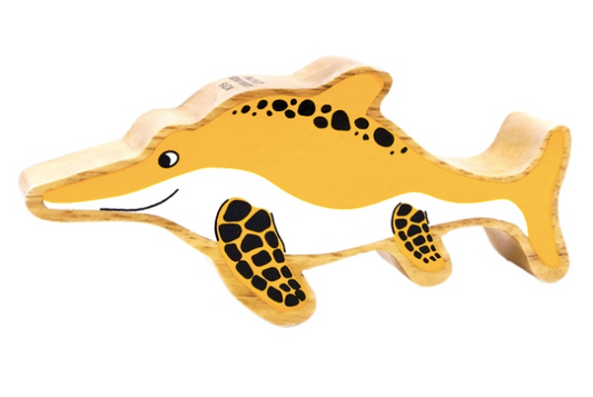 Natural Yellow Ichthyosaur