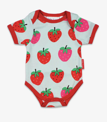 Strawberry Print Baby Body
