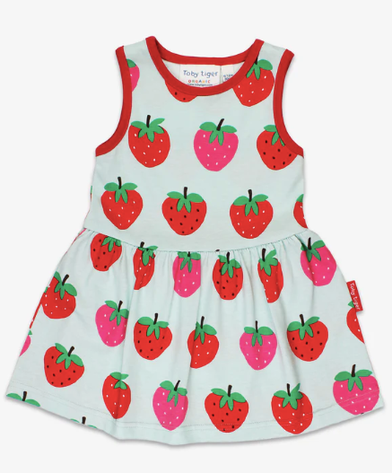 Strawberry Print Summer Dress