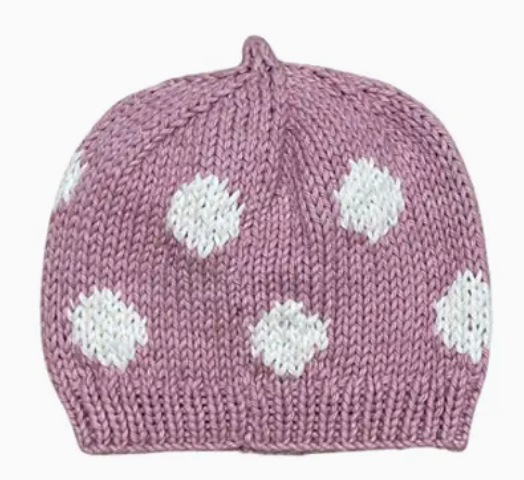 Pink Spotty Hat
