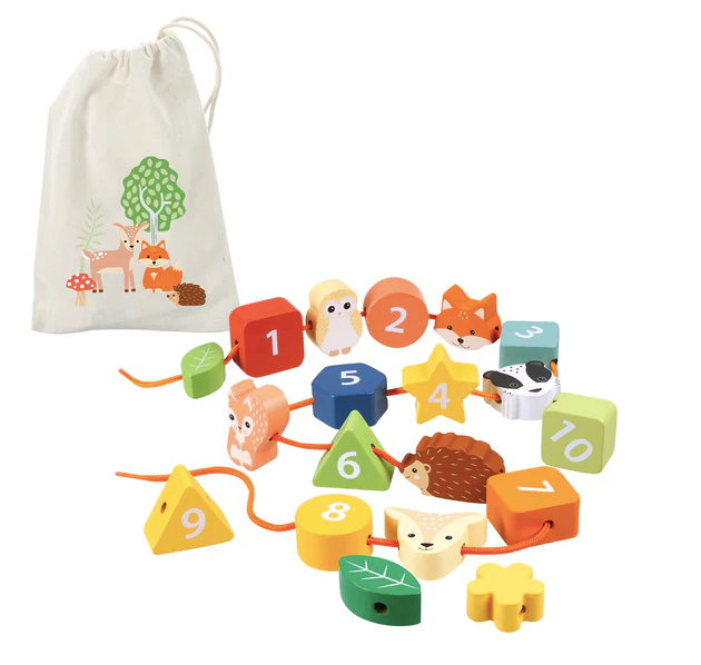 Woodland Animal Threading Toy