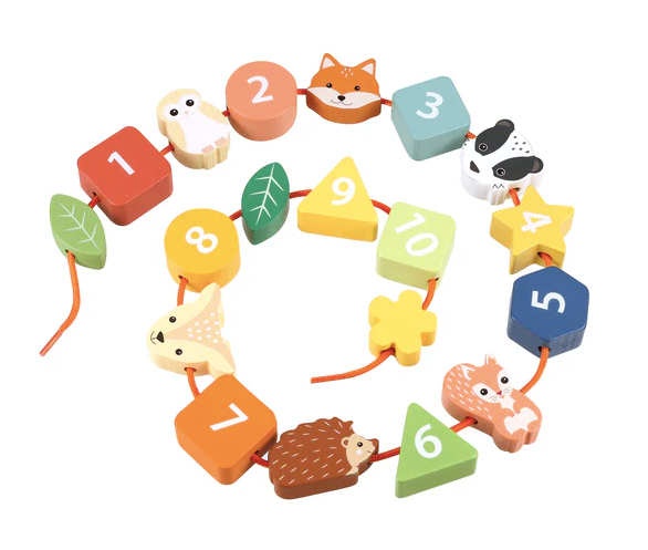 Woodland Animal Threading Toy