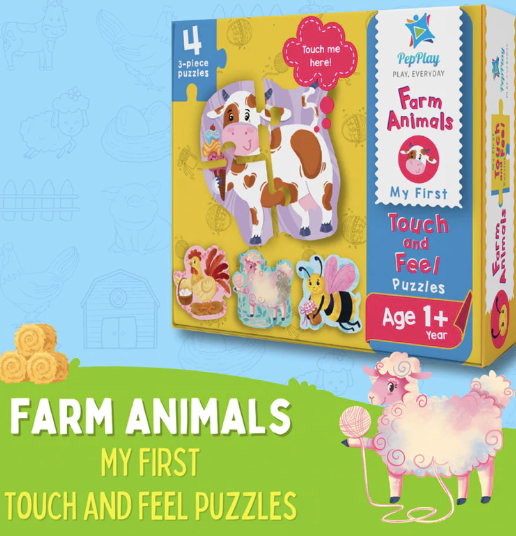 Touch and Feel Puzzles - Farm Animals