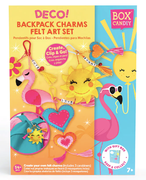 Deco Backpack Charms Felt Art Set