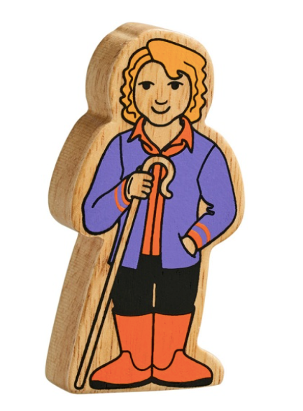 Purple and Orange Farm Woman