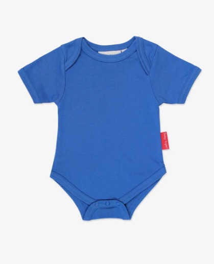 Blue Short Sleeve Baby Body