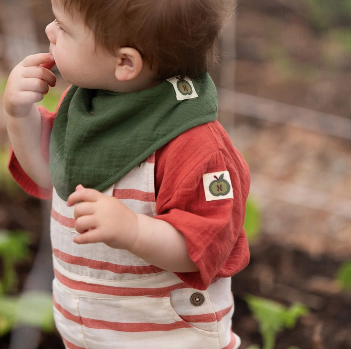 Vintage Red Stripe Dungaree Shorts