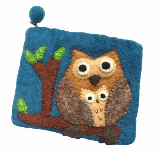 Owl Purse - Teal