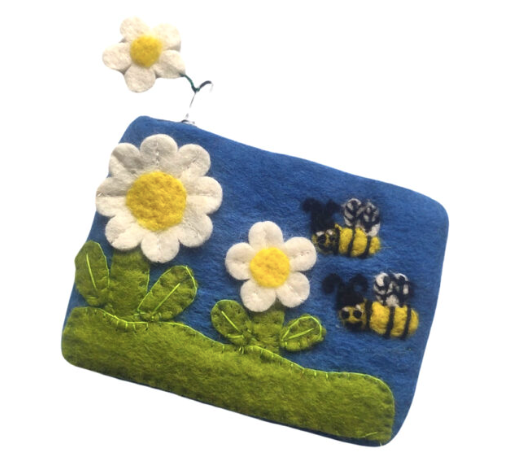 Daisies and Bees Purse