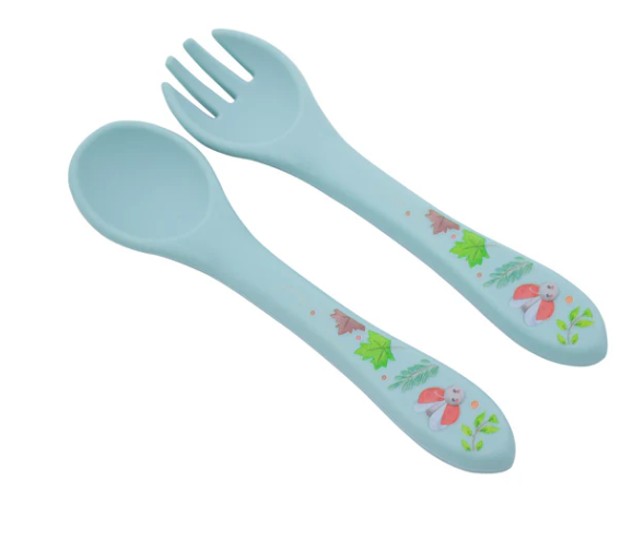 Silicone Spoon and Fork Set
