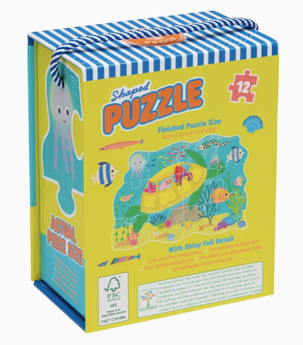 Ocean Shaped Puzzle - 12 Piece