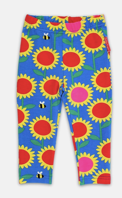 Sunflower Bee Print Leggings
