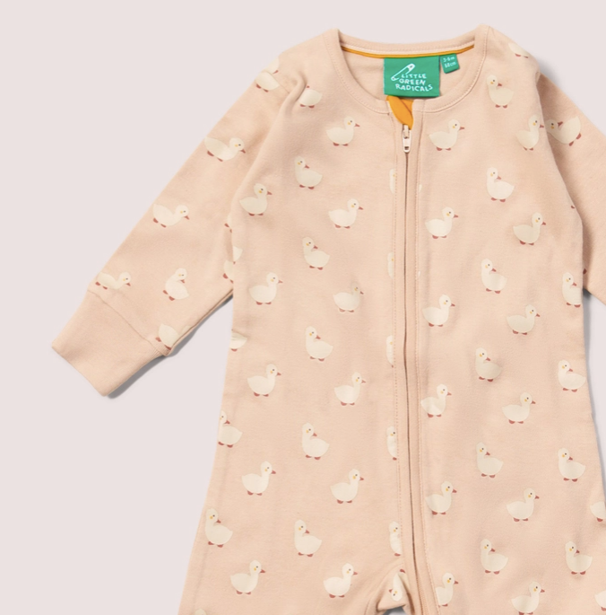 Puddle Ducks Zip Babygrow