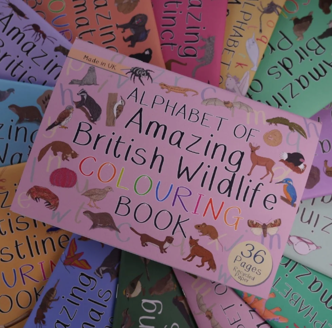 Alphabet of Amazing British Wildlife Colouring Book