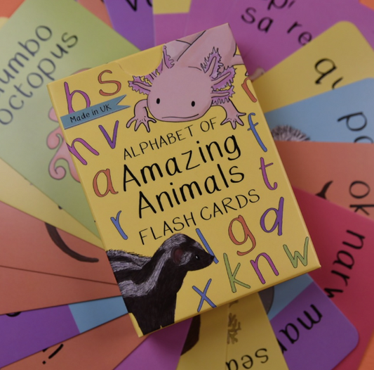 Alphabet of Amazing Animals Flash Cards