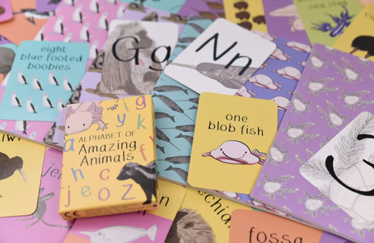 Alphabet of Amazing Animals Flash Cards