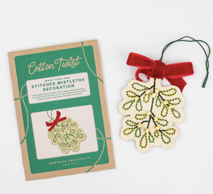 Make Your Own Stitched Mistletoe Decoration