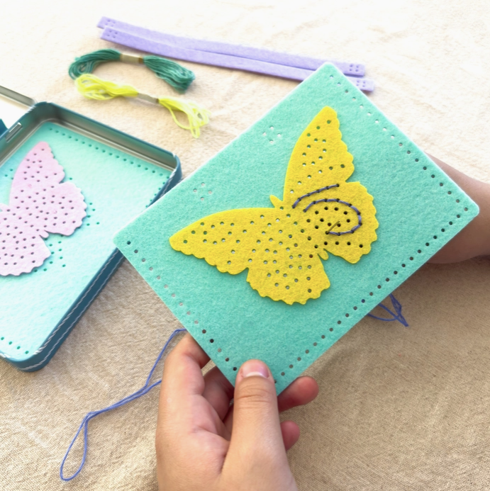 Stitch Your Own Butterfly Felt Bag Kit