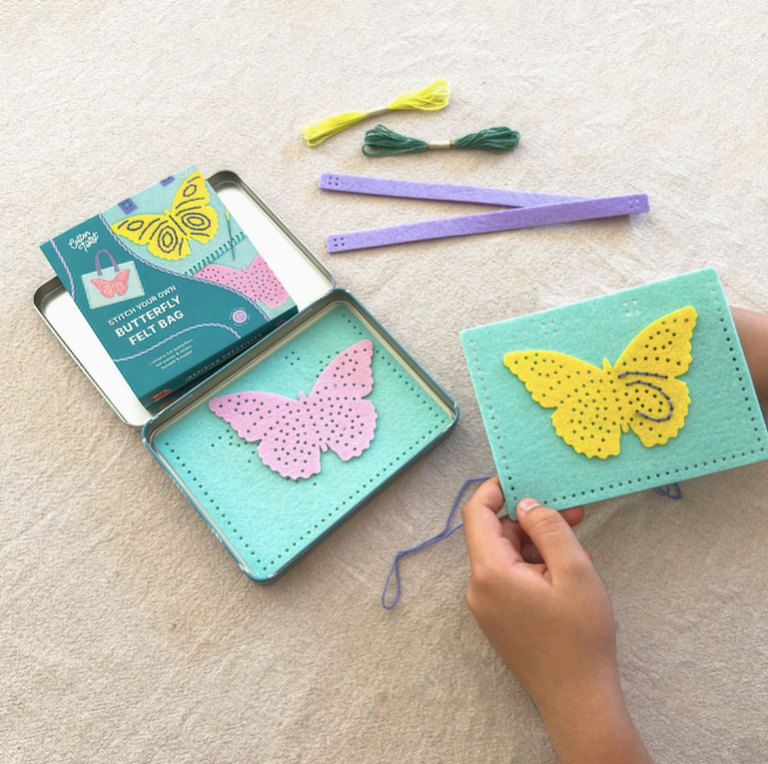 Stitch Your Own Butterfly Felt Bag Kit