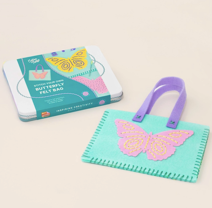 Stitch Your Own Butterfly Felt Bag Kit