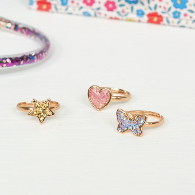 Glitter Rings - Fairies In The Garden