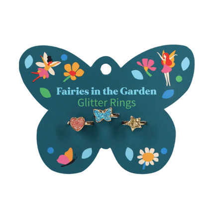 Glitter Rings - Fairies In The Garden