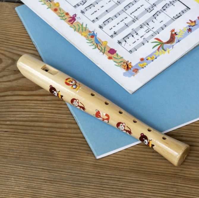 Wooden Recorder Toy - Animal Band