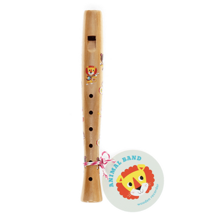 Wooden Recorder Toy - Animal Band