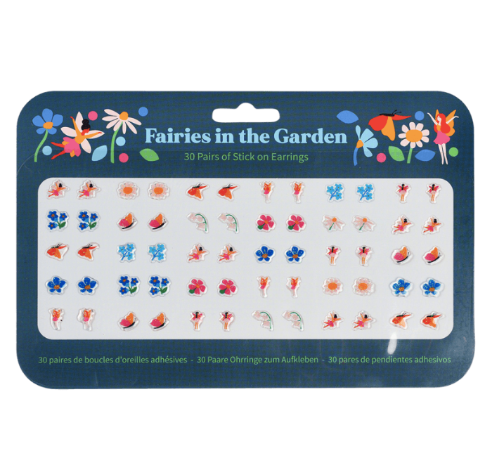 Stick On Earrings - Fairies In The Garden