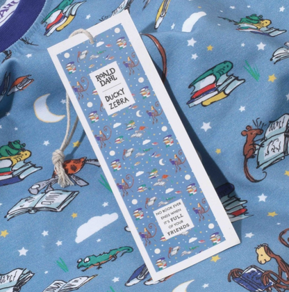 Roald Dahl X Duck Zebra 'Storytime' Sleepsuit