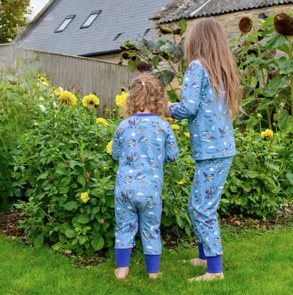 Roald Dahl X Duck Zebra 'Storytime' Sleepsuit