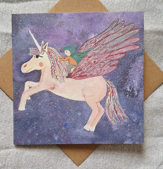 Greetings Card: Pegasus