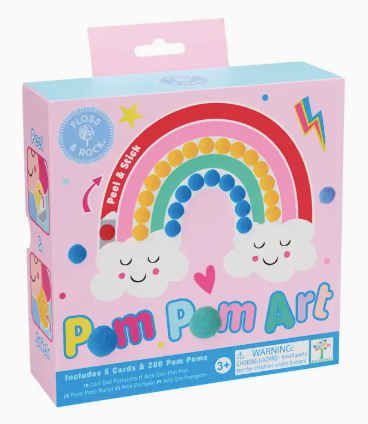 Rainbow Fairy Pom Pom Art