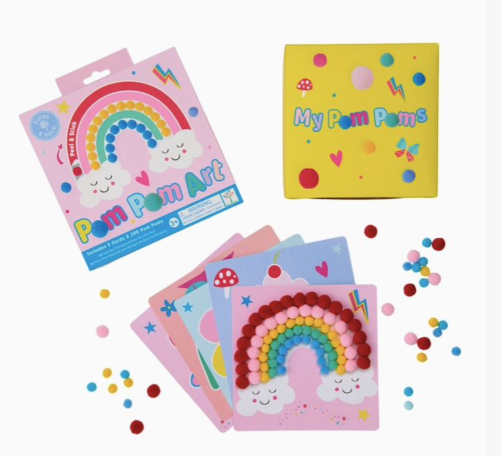 Rainbow Fairy Pom Pom Art