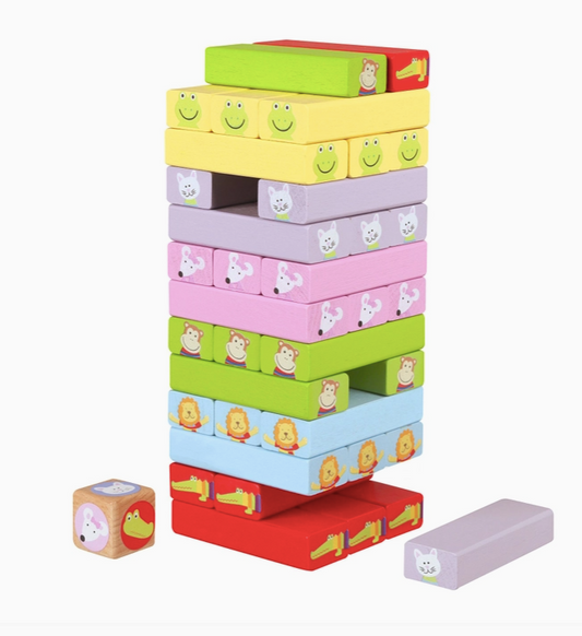 Animals Tumbling Tower