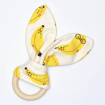 Banana Print Baby Teething Ring