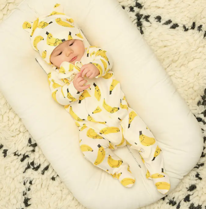 Banana Print Baby Teething Ring