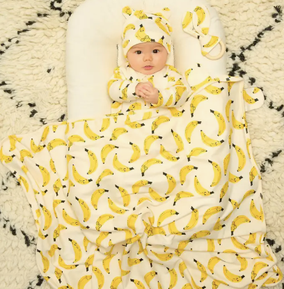 Banana Print Baby Teething Ring