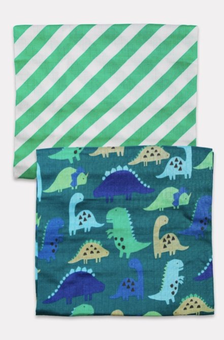 Tonal Dinosaur Muslins