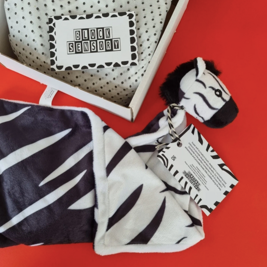 Sensory Zebra Comforter