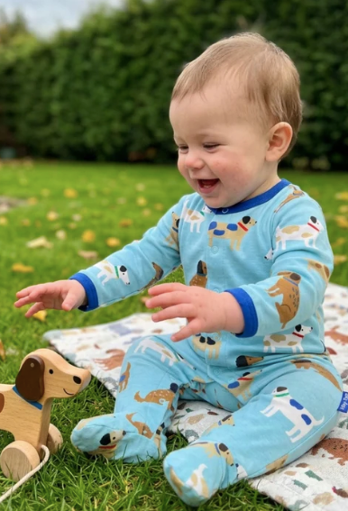Dog Print Sleepsuit